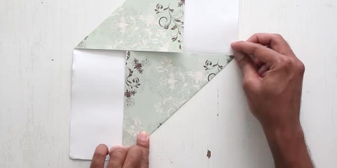 how to make the envelope fold the bottom corner