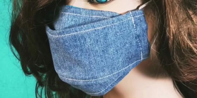 How to sew a fold-out medical mask with filter hole and flexible insert