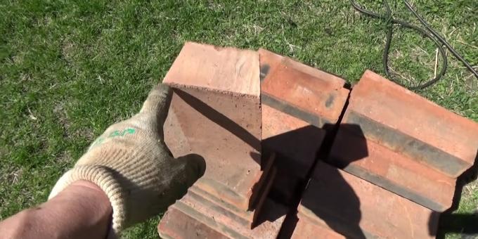 How to make a tandoor with your own hands: File bricks for the second row