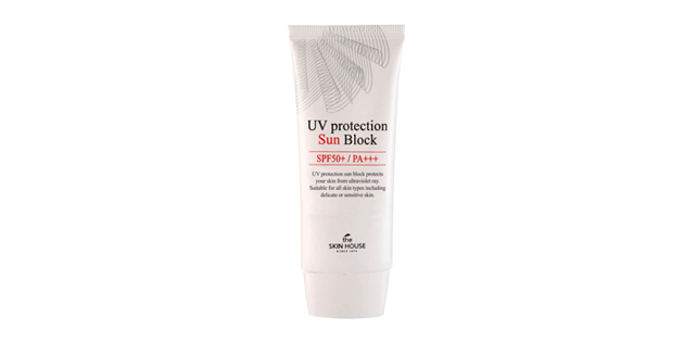 Face and body sunscreen The Skin House UV Protection Sun Block
