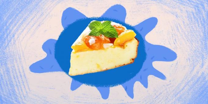 Living Food: Curd pudding with peaches