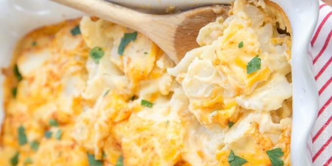 Potato gratin with cheese