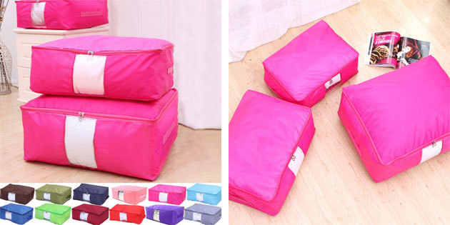 Covers for storage of pillows and blankets