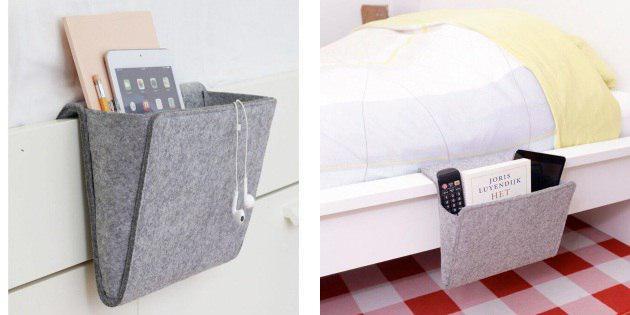 Organizer for bed