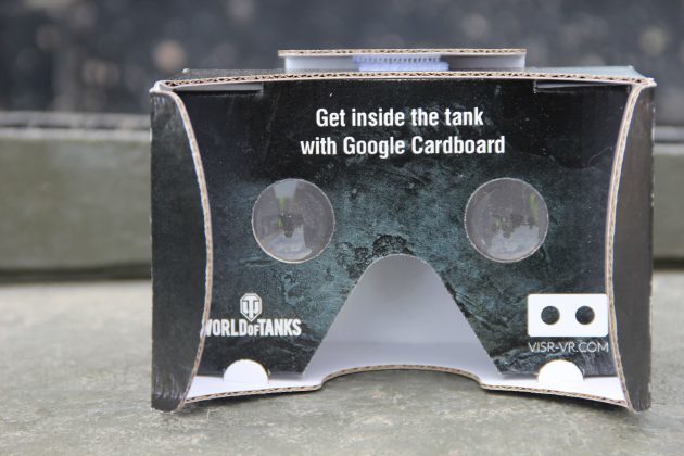 Google Cardboard on the occasion Bovingtonskogo tankfesta 2015