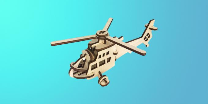Prefabricated helicopter model