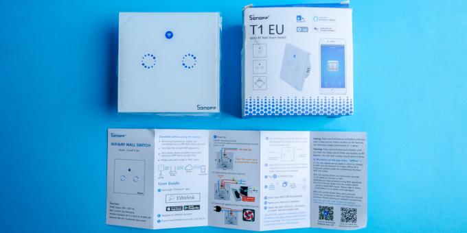 Smart switch Sonoff T1: equipment