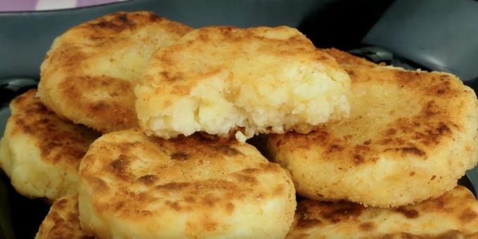 How to cook potato patties with cheese