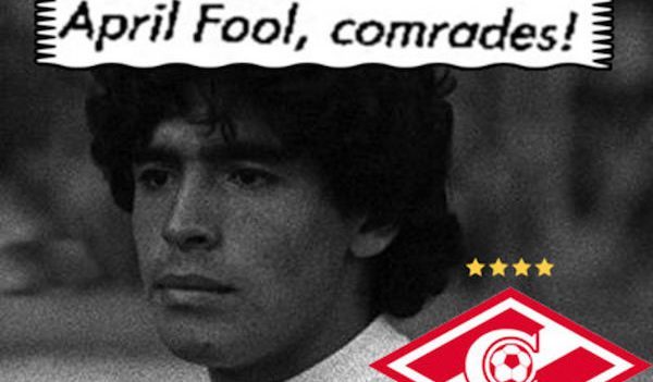 Pranks for April 1: purchase of Maradona