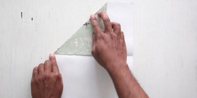 how to make the envelope fold the upper corner