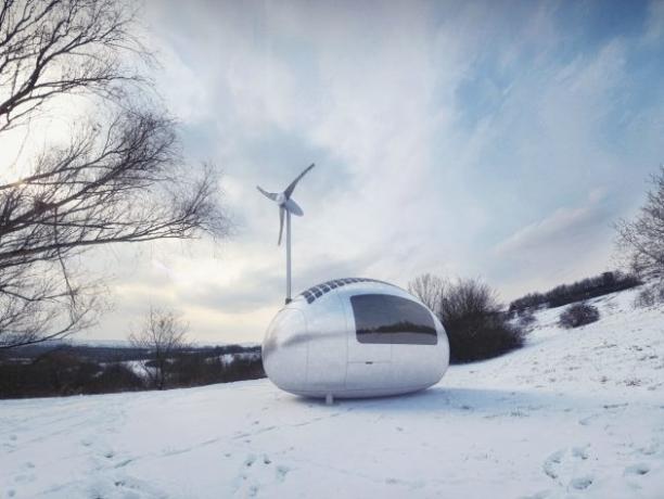 Ecocapsule - low-energy house, packed in a compact form.