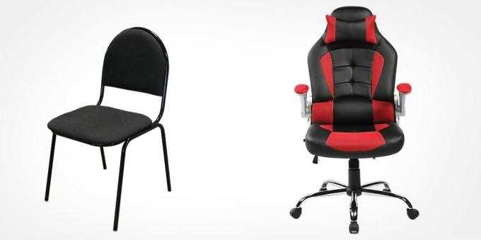 Chair with lumbar support