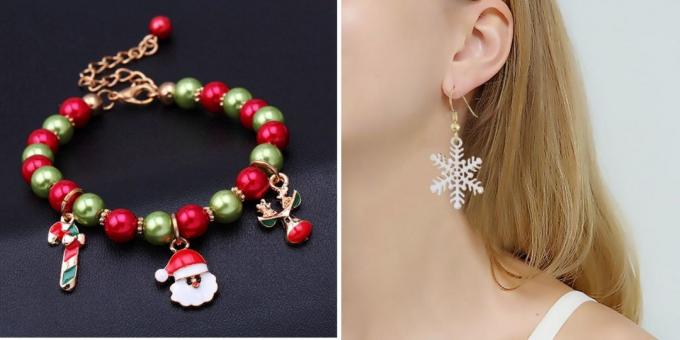 Products with AliExpress to create a New Year's mood: Jewelry, bracelets, earrings