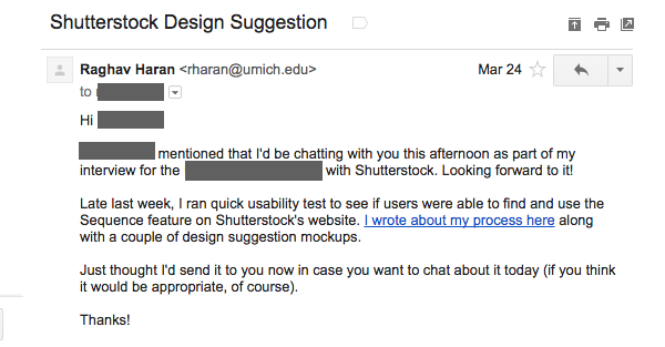 Letter to the Shutterstock