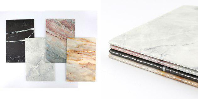 marble notebooks