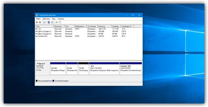 How to divide the hard disk on Windows: Disk Management