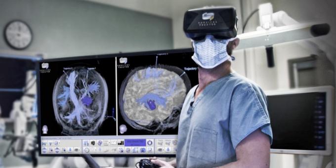 VR-helmet in medicine