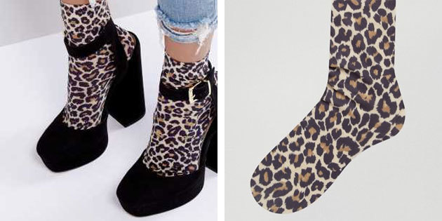 Beautiful socks: socks leopard