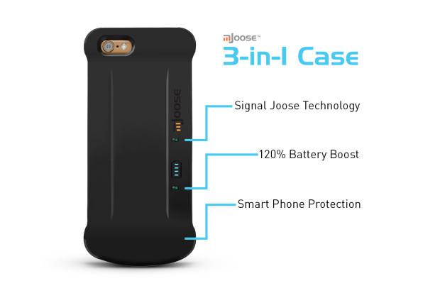 Case-battery mJoose amplified cellular signal