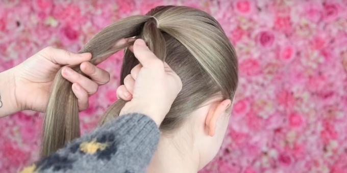 hairstyles for girls for the new year: begin to weave a fish tail
