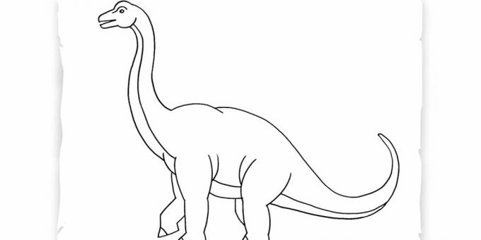 How to draw a brachiosaurus