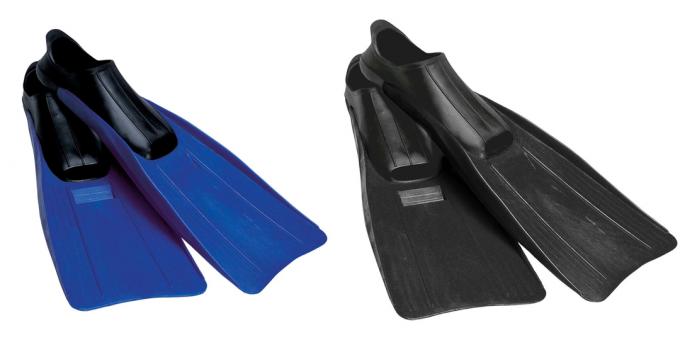 Products for outdoor activities on the water: fins