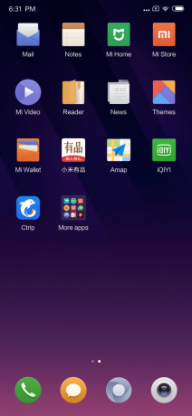 Overview Xiaomi Mi Mix 3: Interface
