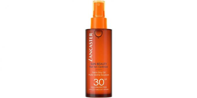 the best oil for tanning: Suntan oil Lancaster Sun Beauty Satin Dry Oil Fast Tan Optimizer
