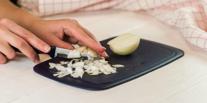 Onion Peel and finely chop