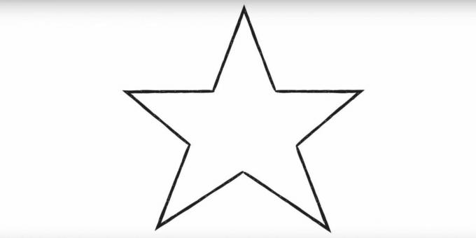 How to draw a star from a corner
