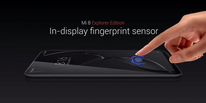 Mi 8 Explorer Edition: fingerprint in the screen