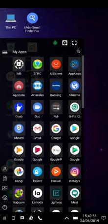 a list of applications in the WX Launcher