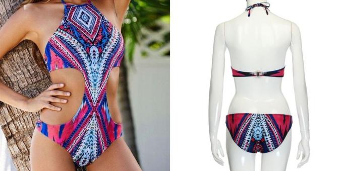 Fused swimsuit with perforation