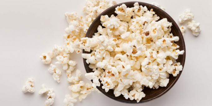 What foods are high in fiber: popcorn