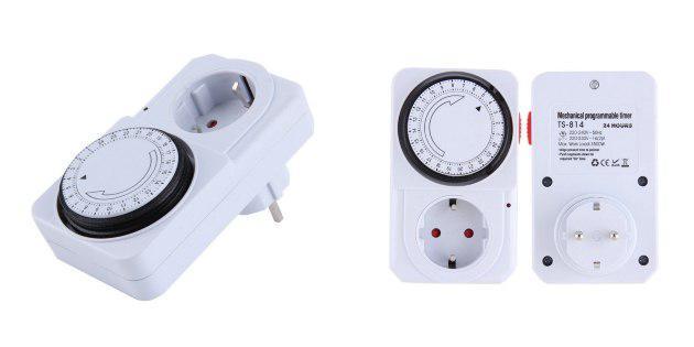 Socket with mechanical timer