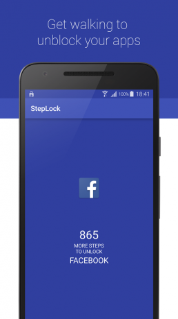 StepLock: walk and unlock application