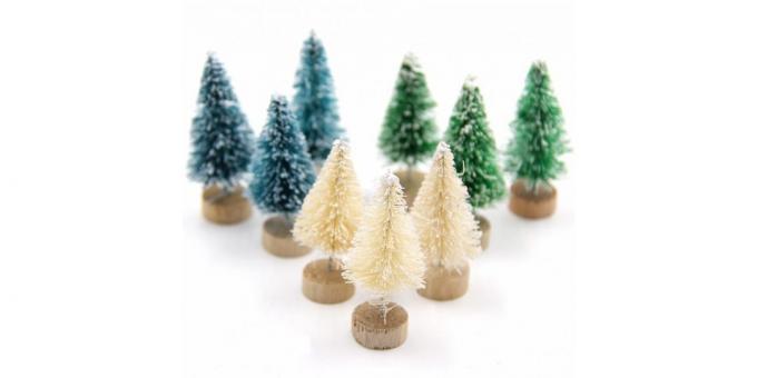 miniature Christmas trees