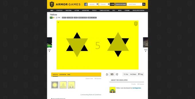 Online puzzle games: Yellow and Red