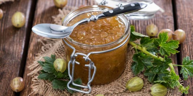 Simple gooseberry jam