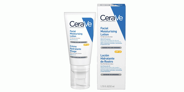 Most sunscreens: face lotion CeraVe Facial Moisturizing Lotion