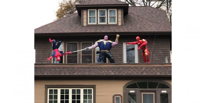 Halloween in the style of The Avengers