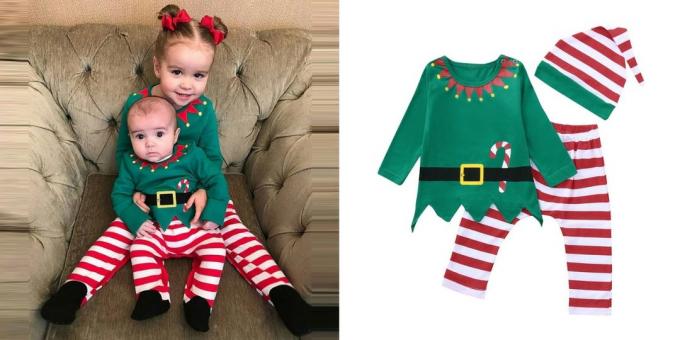 New Year costumes for children: Little Elf