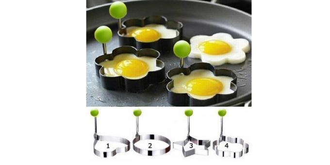 Molds for cooking eggs