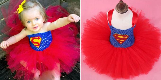 New Year costumes for children: Supergirl