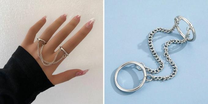 Rings with chain