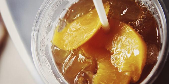 fruit tea: peach tea