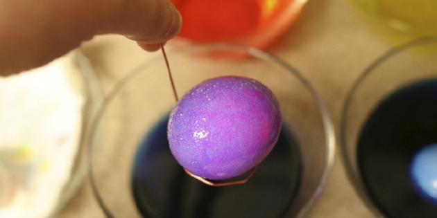 Paint eggs: Coloring food dyes