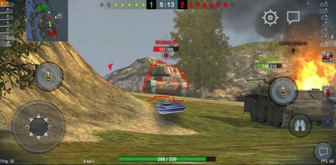 Performance when playing World of Tanks: Blitz