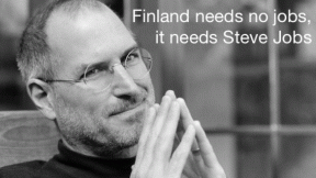 Finnish Prime Minister: "Steve Jobs stole jobs from our citizens"