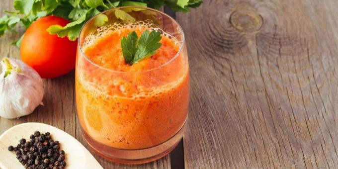 Gazpacho with carrots
